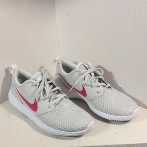 Nike Women's Gray and Pink Sneakers